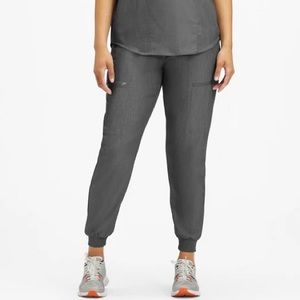Fabletics On-Call Scrub Jogger in Heather Grey NEW